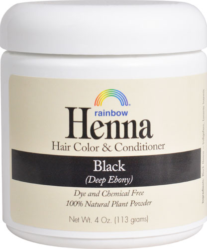 Rainbow Research Henna Hair Color and Conditioner Black Deep Ebony