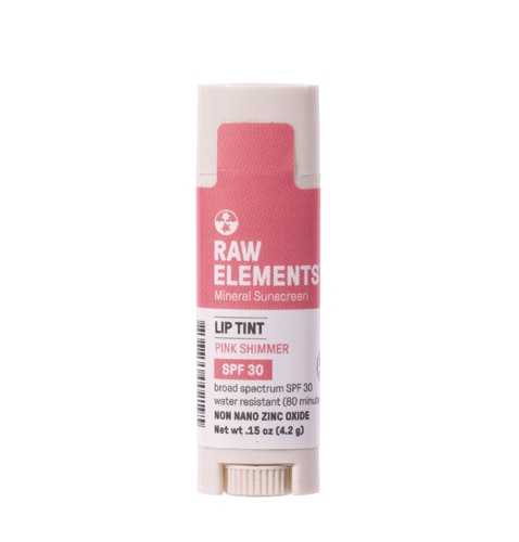 Raw Elements Mineral Sunscreen Pink Lip Shimmer SPF 30