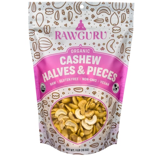 RawGuru Cashew Halves & Pieces Organic