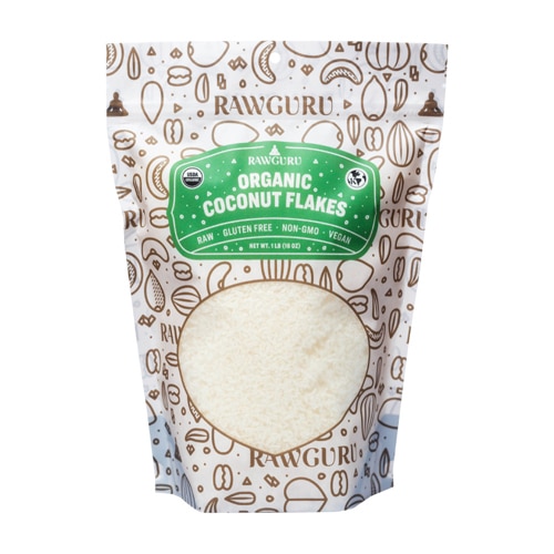 RawGuru Coconut Flakes Raw Organic