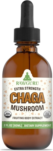 RawGuru Organic Chaga Mushroom Supplement Tincture