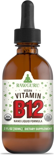 RawGuru Organic Vegan Vitamin B12 Supplement Tincture