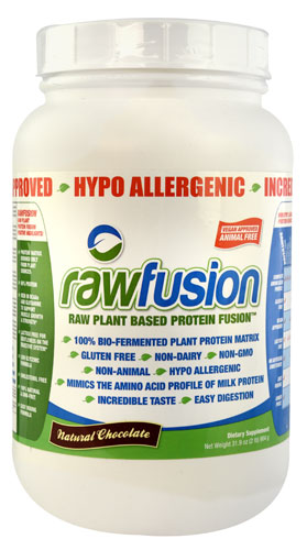 Rawfusion Plant Base Protein Fusion Natural Chocolate