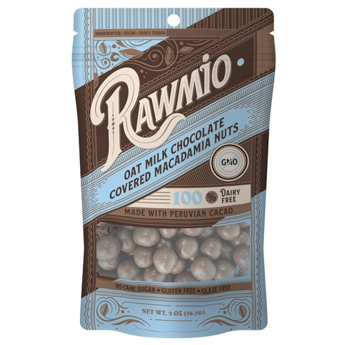 Rawmio Non-GMO Oat Milk Chocolate Covered Macadamia Nuts
