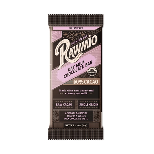 Rawmio Organic Oat Milk Chocolate Bar 50% Cacao
