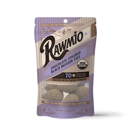 Rawmio Organic Raw Dark Chocolate Covered Black Mission Figs