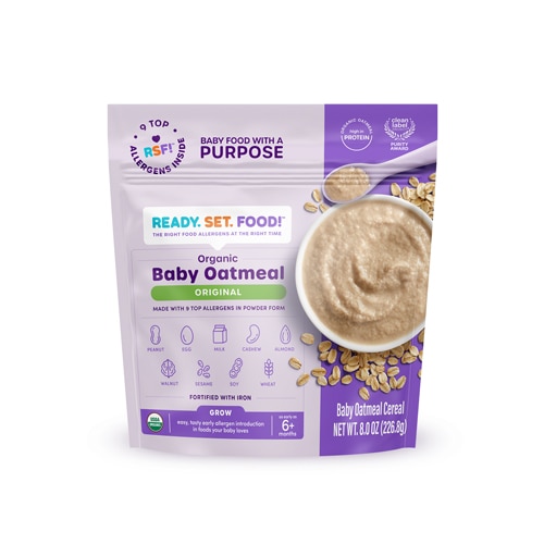 Ready. Set. Food! Organic Baby Oatmeal Original