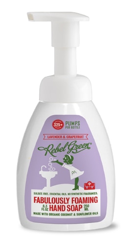 Rebel Green Fabulously Foaming Hand Soap Lavender & Grapefruit