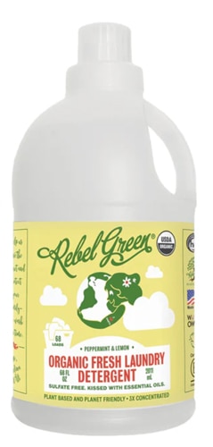 Rebel Green Organic Fresh Liquid Laundry Detergent 68 Loads Peppermint & Lemon