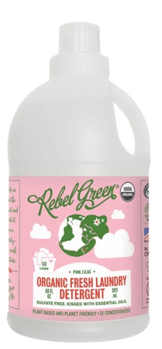 Rebel Green Organic Fresh Liquid Laundry Detergent 68 Loads Pink Lilac