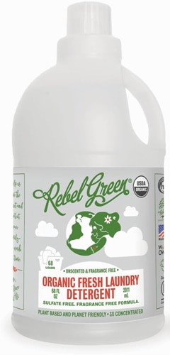 Rebel Green Organic Fresh Liquid Laundry Detergent 68 Loads Unscented
