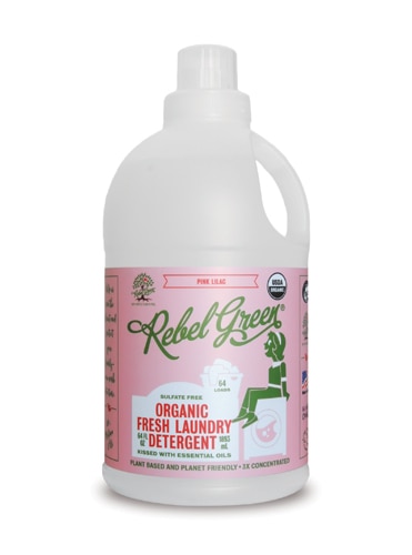 Rebel Green Organic Fresh Liquid Laundry Detergent Pink Lilac