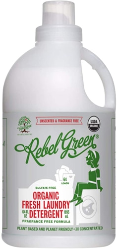 Rebel Green Organic Fresh Liquid Laundry Detergent Unscented