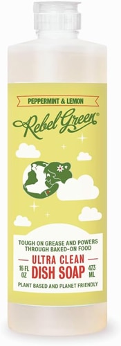 Rebel Green Ultra Clean Dish Sulfate Free Soap Peppermint & Lemon