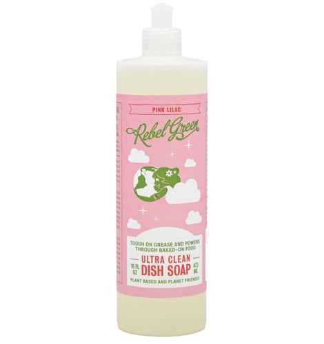 Rebel Green Ultra Clean Sulfate Free Dish Soap Pink Lilac