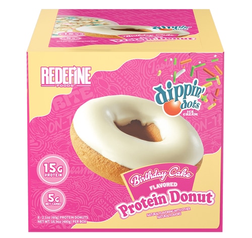 Redefine Foods Protein Donut - Dippin' Dots Birthday Cake