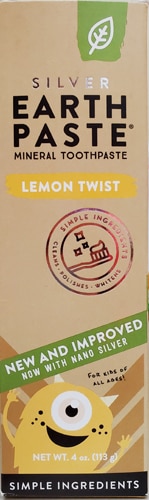 Redmond Trading Company Silver Earthpaste Mineral Toothpaste Lemon Twist