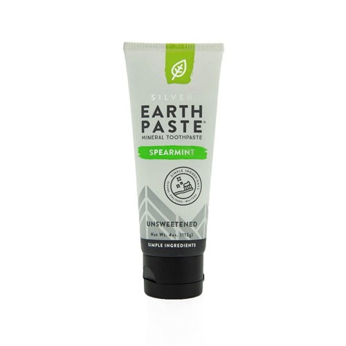 Redmond Earthpaste Mineral Toothpaste with Silver Unsweetened Spearmint