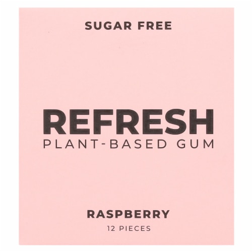 Refresh Gum Plant-Based Sugar Free Gum Raspberry