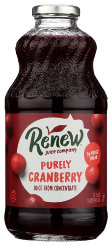 Renew Juice Company Juice From Concentrate No Added Sugar Purely Cranberry