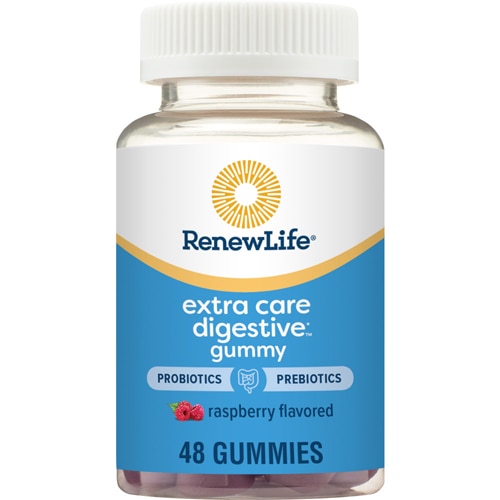 Renew Life Extra Care Digestive Gummy Raspberry