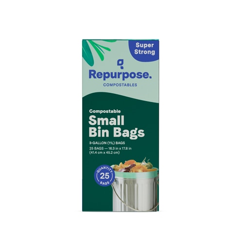 Repurpose Compostable Small Bin Waste Bags - 3 Gallon