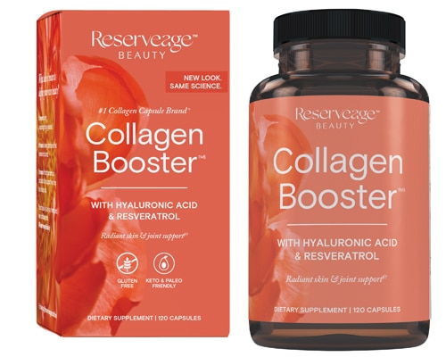 Reserveage Beauty Collagen Booster with Hyaluronic Acid and Resveratrol