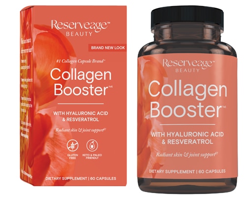 Reserveage Beauty Collagen Booster with Hyaluronic Acid and Resveratrol