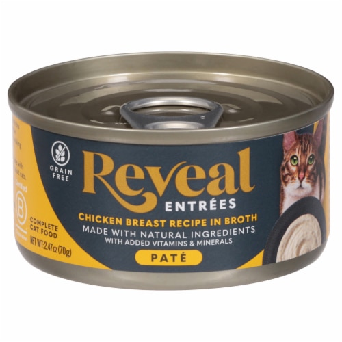 Reveal Wet Cat Food Pate Entrees Chicken Recipe