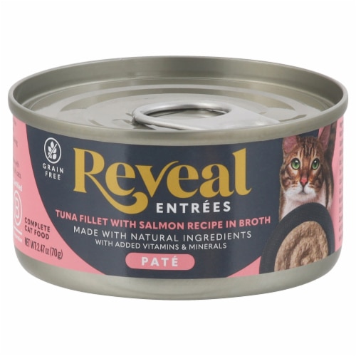 Reveal Wet Cat Food Pate Entrees Tuna Salmon Recipe
