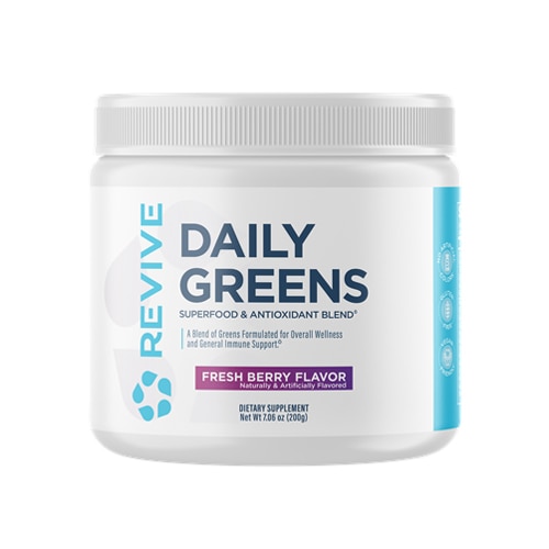 Revive MD Daily Greens Powder - Superfood & Antioxidant Blend - Informed Sport Certified Fresh Berry