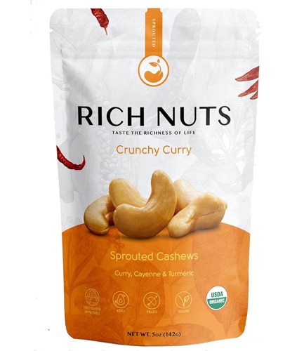 Rich Nuts Sprouted Cashews Crunchy Curry