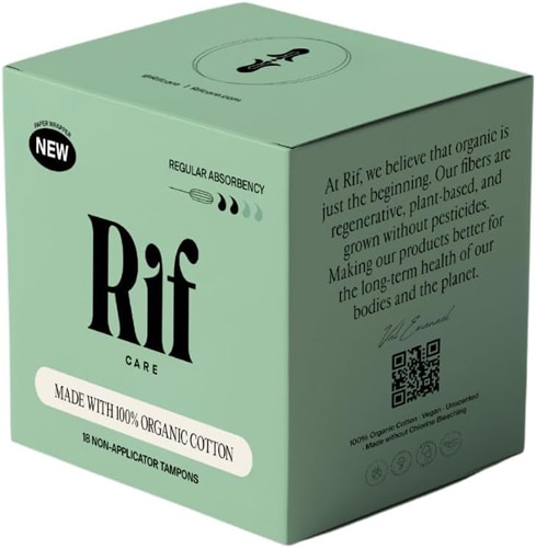 Rif Care Organic Tampons Non-Applicator - Regular