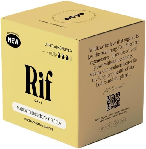 Rif Care Organic Tampons Non-Applicator - Super