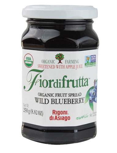 Rigoni di Asiago Fiordifrutta Fruit Spread Organic Wild Blueberry