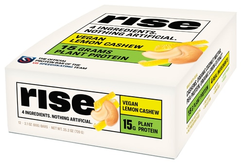 Rise Bar Plant Protein 15G Bar Gluten Free Lemon Cashew