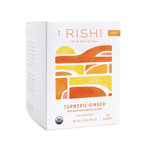 Rishi Tea Organic Herbal Tea Caffeine-Free Turmeric Ginger