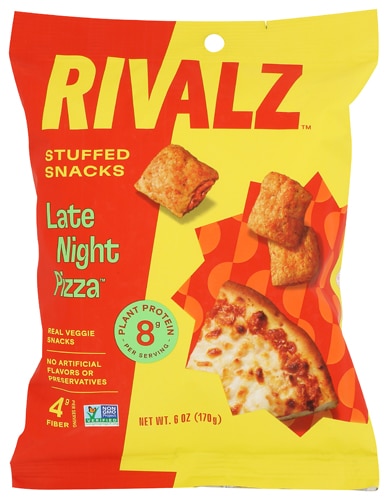 Rivalz Stuffed Veggie Snacks Non-GMO Late Night Pizza