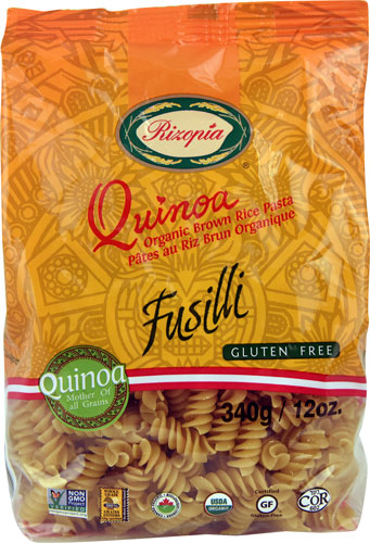 Rizopia Quinoa Organic Brown Rice Fusilli Pasta