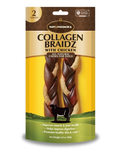Ruff & Whiskerz Collagen Dog Chew Braidz