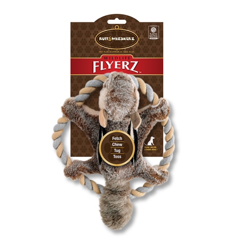 Ruff & Whiskerz Wildlife Flyerz Chipmunk Dog Toy