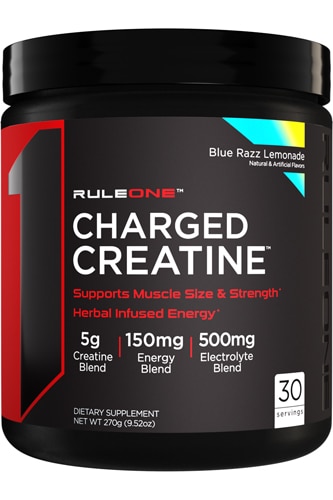 Rule One Proteins R1 Charged Creatine Blue Razz Lemonade