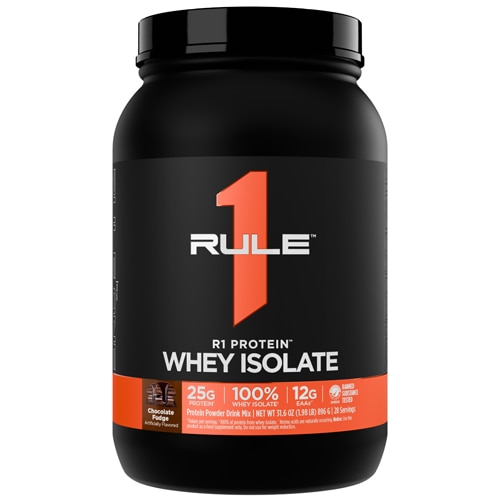 Rule One Proteins R1 Isolate Protein Whey Isolate Chocolate Fudge