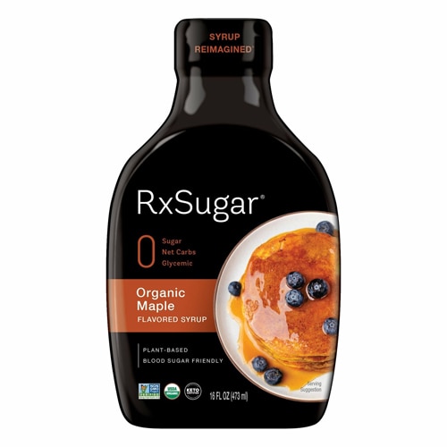 RxSugar Organic Flavored Syrup Maple