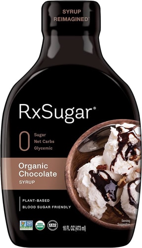 RxSugar Organic Non GMO Syrup Chocolate