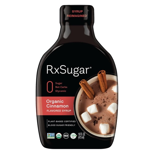 RxSugar Organic Non GMO Syrup Cinnamon