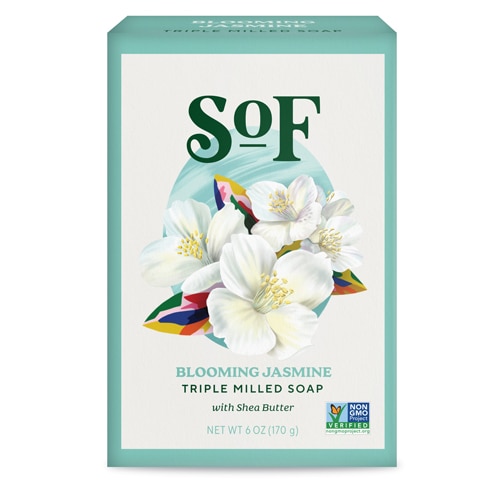 SOF Triple Milled Soap Bar Blooming Jasmine