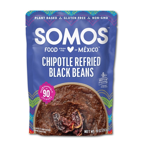 SOMOS Refried Black Beans Plant Based Chipotle