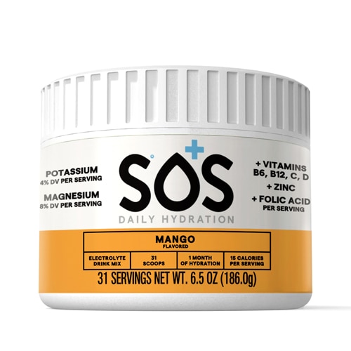 SOS Hydration Daily Hydration Electrolytes Mango