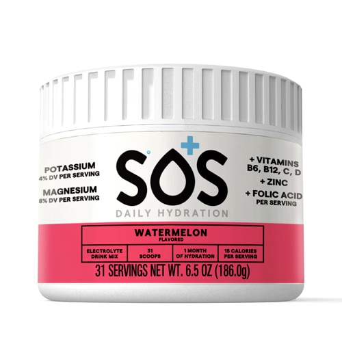 SOS Hydration Daily Hydration Electrolytes Watermelon